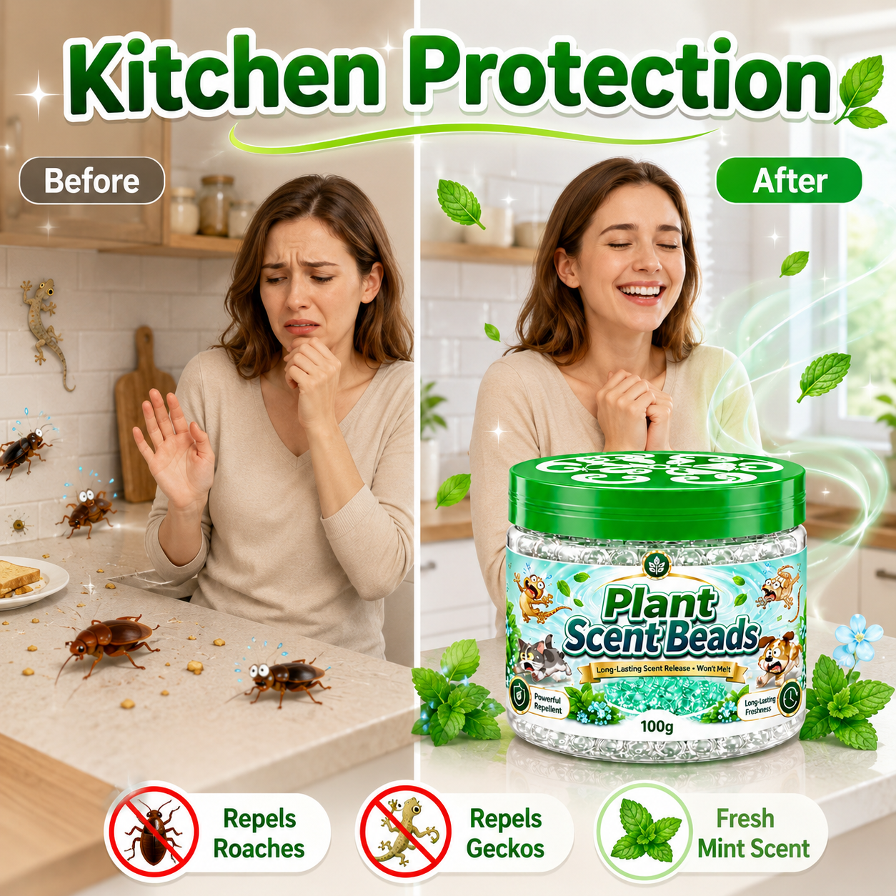 Natural Plant Repellent Gel Beads