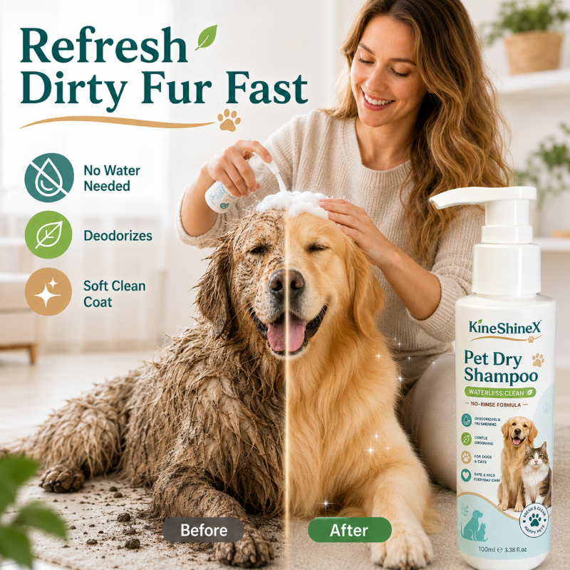 Rinse-Free Pet Shampoo Mousse