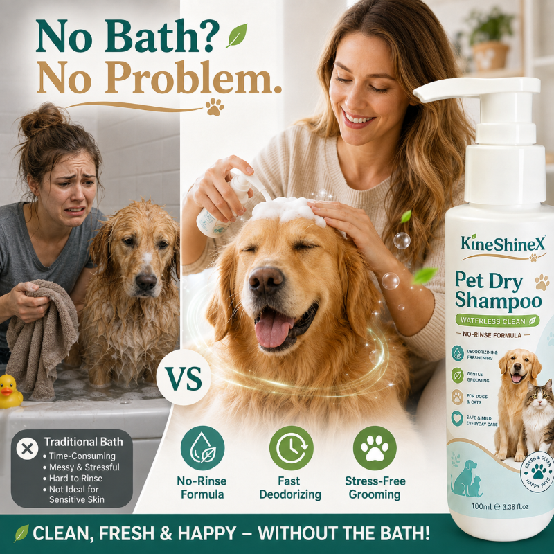 Rinse-Free Pet Shampoo Mousse