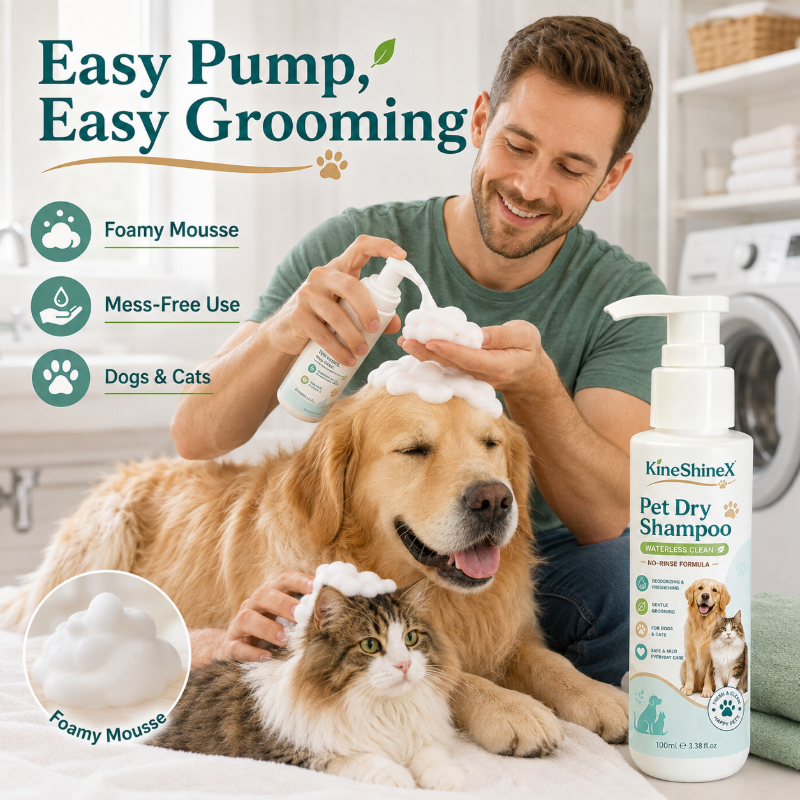Rinse-Free Pet Shampoo Mousse