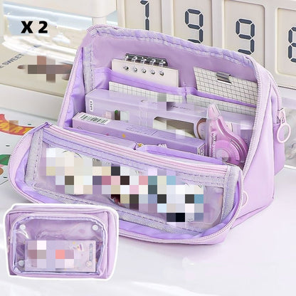 🖊️50% OFF NOW! High Capacity Detachable 9‑Layer Pencil Case‑ Multi‑Compartment Large Stationery Bag with Removable Front Pouch, Portable Durable Pen Pouch for Students School Supplies