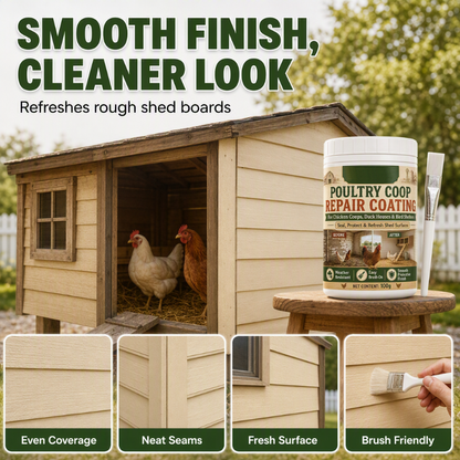 Waterproof Poultry Coop Repair Coating