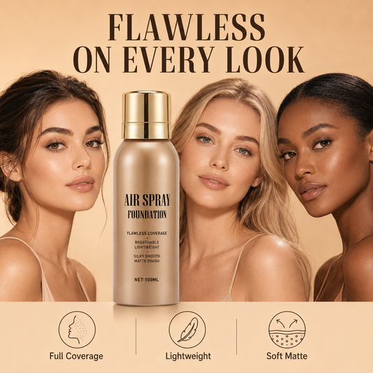 `💦Waterproof Flawless Air Spray Foundation｜Long‑Lasting Airbrush Makeup, Sweat‑Proof Buildable Coverage ✨`