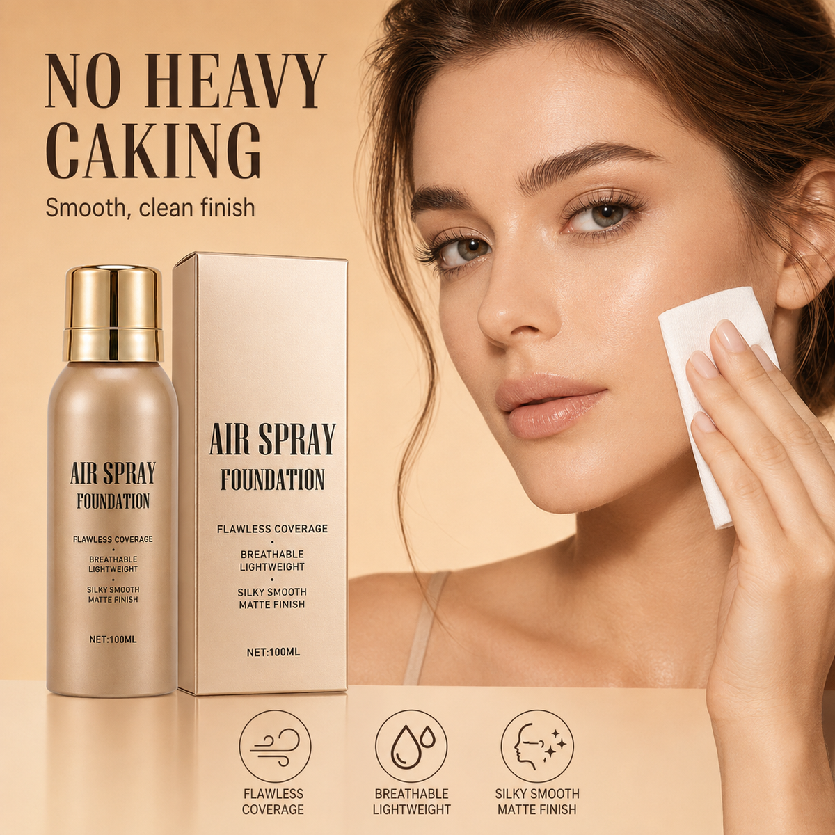 Waterproof Flawless Air Spray Foundation
