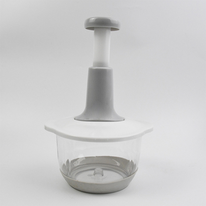 🥳2026 HOT SALE🥳💞50K+ SOLD! 🥩🥬 50% OFF! Manual Food Chopper – press the handle, no electricity needed. 3D stainless steel blades chop meat, veg, garlic & nuts in seconds. Perfect for baby food, fillings & sauces – effortless meal prep! 🔪✅