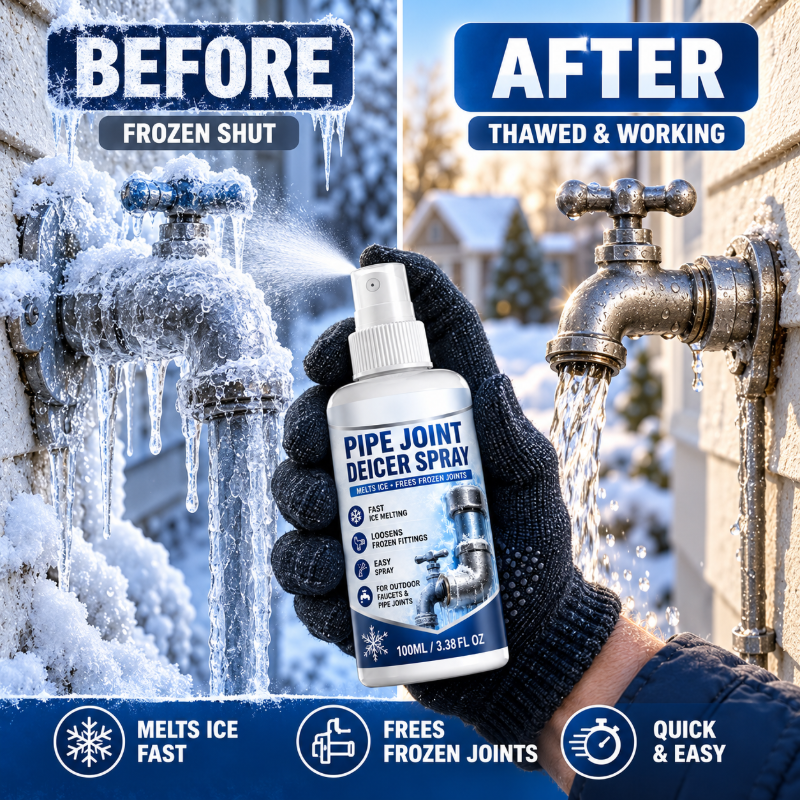 Fast-Acting Ice Melting Agent for Outdoor Faucets