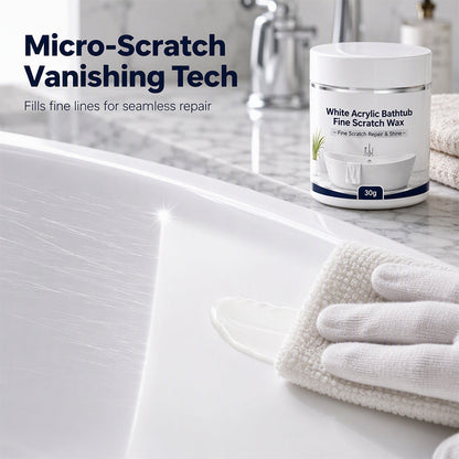 White Acrylic Bathtub Fine Scratch Repair Wax