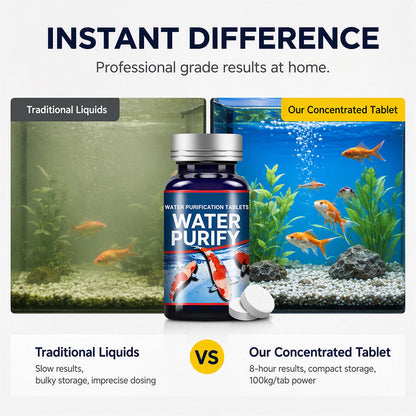 🥳2026 HOT SALE🥳💞50K+ SOLD! 🪣💨 50% OFF! Aquarium Care Tablets – reduces need for frequent water changes. Supports biological filtration & keeps water crystal clear. 50 tablets – lasts for weeks. Less heavy lifting, more time enjoying your fish! 🐟✨