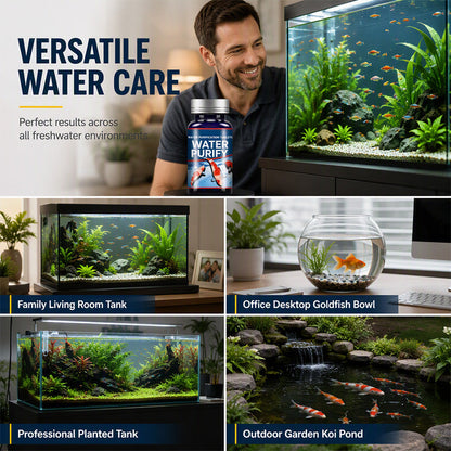 🥳2026 HOT SALE🥳💞50K+ SOLD! 🪣💨 50% OFF! Aquarium Care Tablets – reduces need for frequent water changes. Supports biological filtration & keeps water crystal clear. 50 tablets – lasts for weeks. Less heavy lifting, more time enjoying your fish! 🐟✨