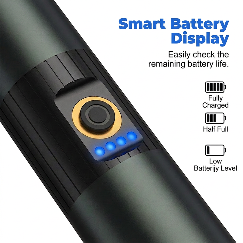 🔦 LIMITED-TIME 50% OFF! ✨ Ultra-Bright Tactical Flashlight with Zoom Function – Rugged, Waterproof, Rechargeable 🏕️