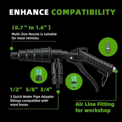 Pneumatic Coolant Flush Gun for Radiator Cleaning