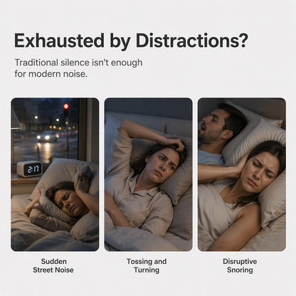 🥳2026 HOT SALE🥳💞50K+ SOLD! 🌙💤 White Noise Machine – acoustic shield blocks noise, protects deep sleep. 7-color night light & smart timer – wake up refreshed! 🛏️✅
