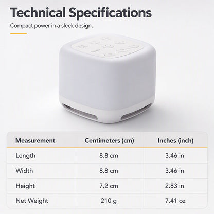 🥳2026 HOT SALE🥳💞50K+ SOLD! 🌙💤 White Noise Machine – acoustic shield blocks noise, protects deep sleep. 7-color night light & smart timer – wake up refreshed! 🛏️✅