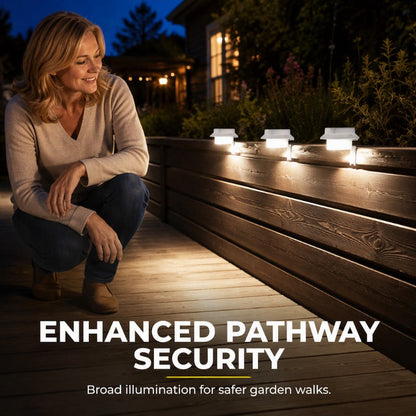Light Any Fence Instantly! No-Wire Solar Gutter Lamp
