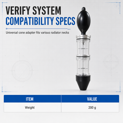 🔧 Combustion Chamber Leak Detector Kit – Fast Test, With Storage Bag 🚗
