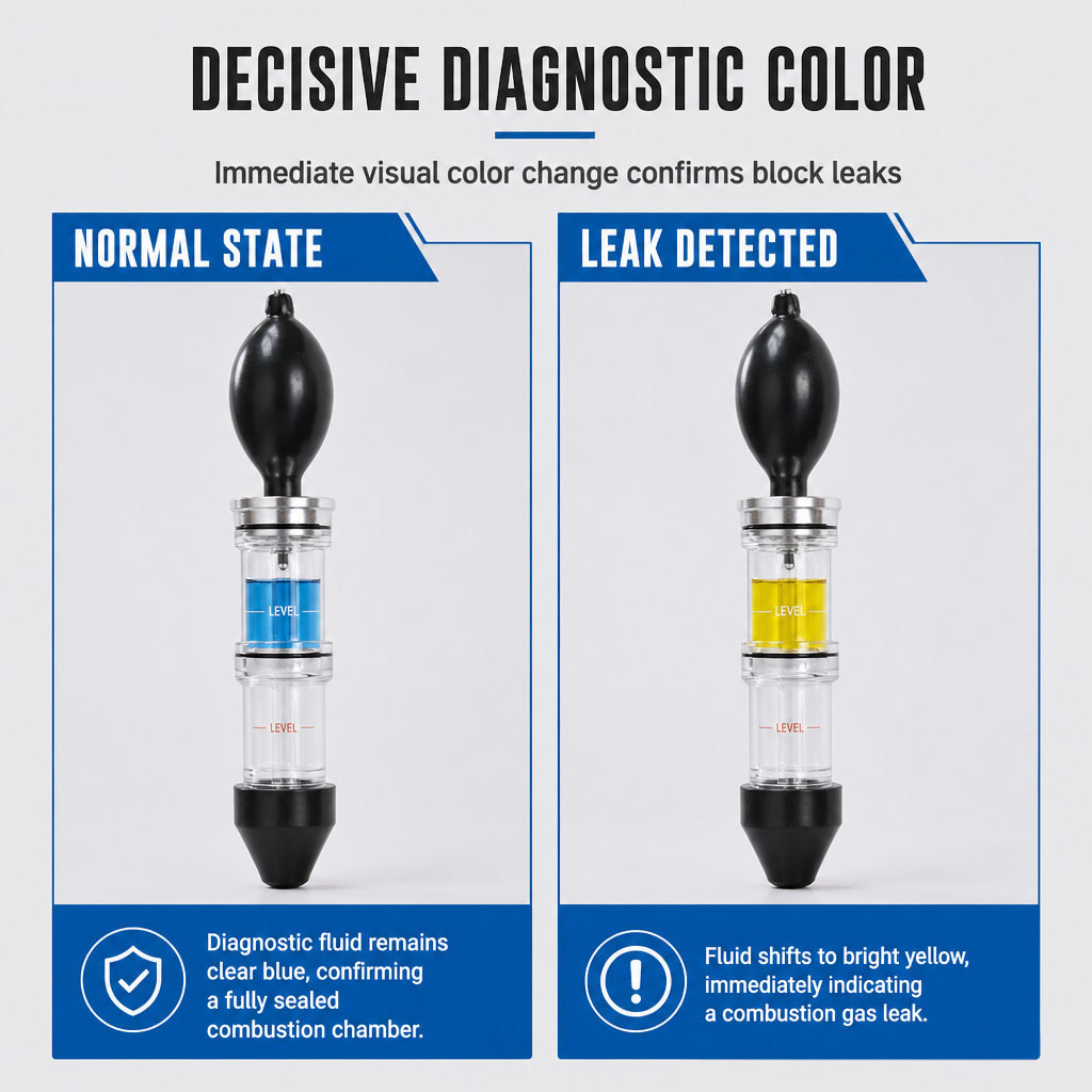 🔧 Combustion Chamber Leak Detector Kit – Fast Test, With Storage Bag 🚗