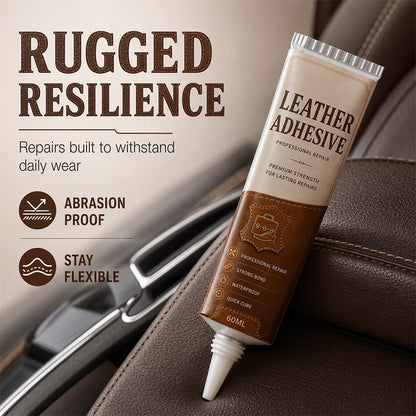 🥳2026 HOT SALE🥳💞50K+ SOLD! 🛋️🔧 Quick-Drying Leather Adhesive – industrial-strength bond repairs sofas, car seats & bags. Waterproof, flexible & transparent – no more cracks, no more replacement! 💪✨
