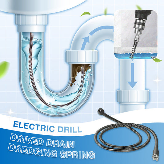 Electric Drill- Drived Drain Dredging Spring