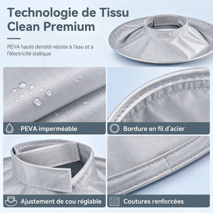 ✂️✨ Hair Cutting Cape with Hair Catcher – Keep Clippings Off Clothes & Floors
