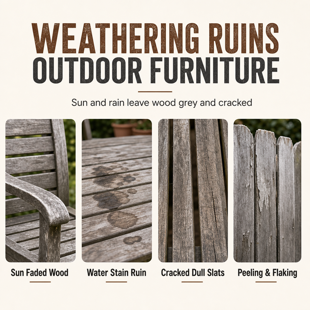 🪵✨ Wood Touch-Up Spray – Refresh Faded Outdoor Furniture