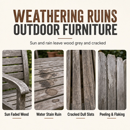 🪵✨ Wood Touch-Up Spray – Refresh Faded Outdoor Furniture
