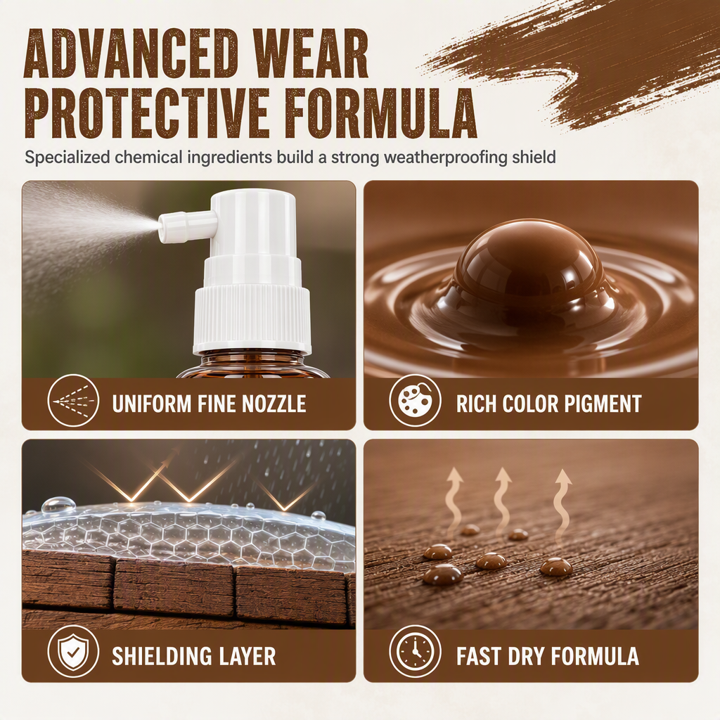 🪵✨ Wood Touch-Up Spray – Refresh Faded Outdoor Furniture