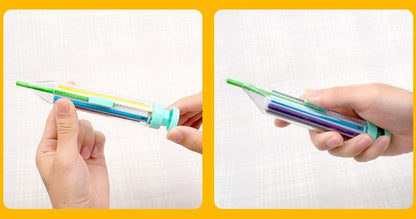 Draw in 8 Colors Instantly! No-Box Multicolor Crayon