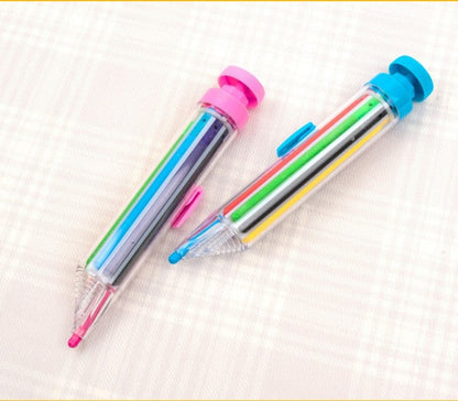 Draw in 8 Colors Instantly! No-Box Multicolor Crayon