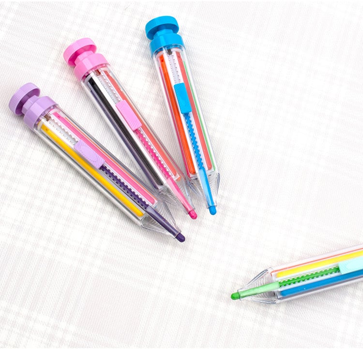 Draw in 8 Colors Instantly! No-Box Multicolor Crayon