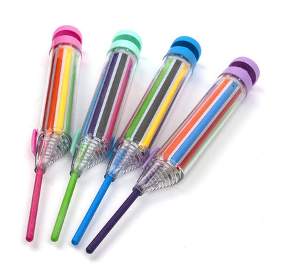Draw in 8 Colors Instantly! No-Box Multicolor Crayon