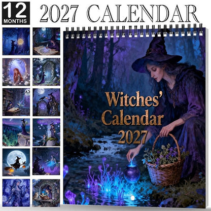 Mystical Witches Calendar 2027 🌙 12 Months of Enchanting Witch Artwork