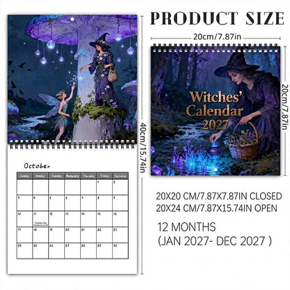 Mystical Witches Calendar 2027 🌙 12 Months of Enchanting Witch Artwork