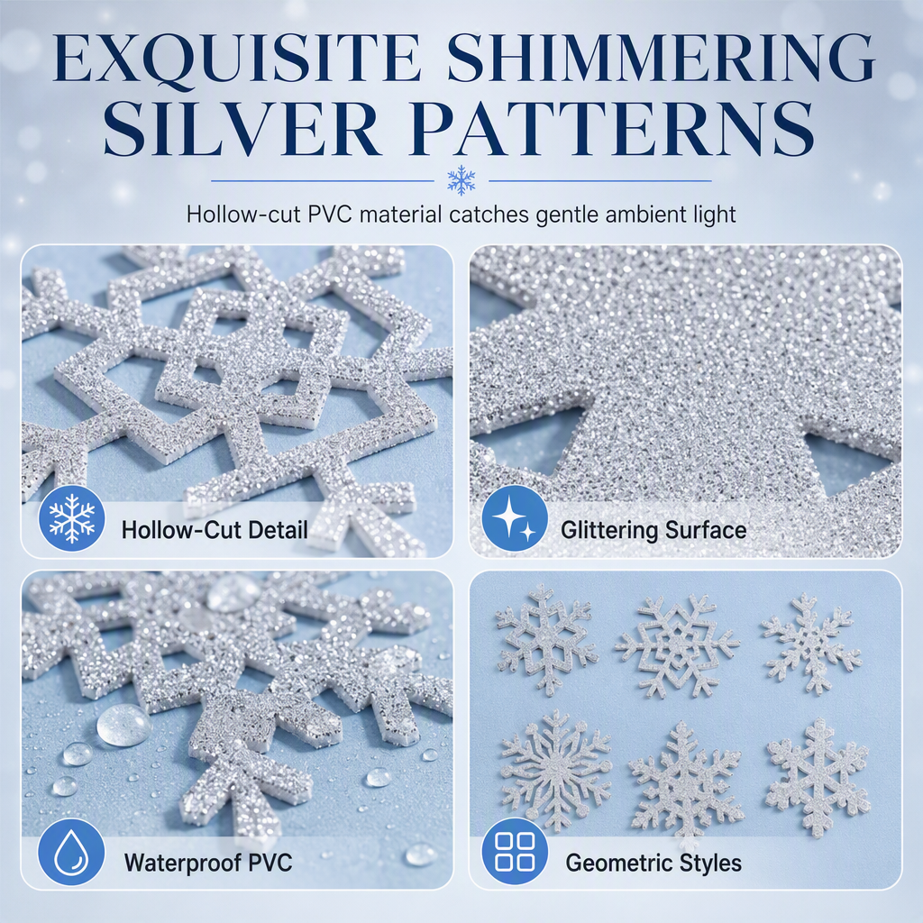 🥳2026 HOT SALE🥳💞50K+ SOLD!💥 50% OFF!❄️Glowing Snowflake Night Light Wall Stickers