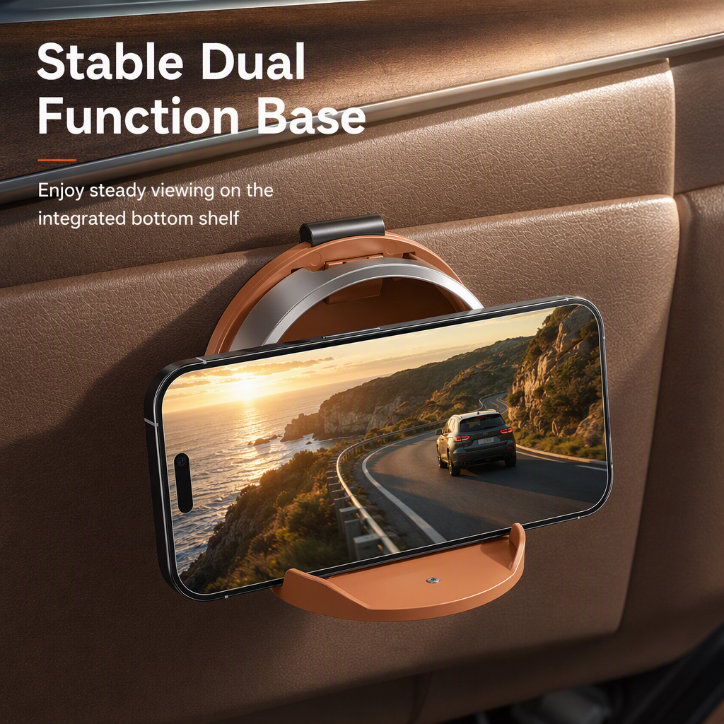 Multifunctional Foldable Car Door Cup Holder Large Diameter Drink and Water Bottle Storage Rack