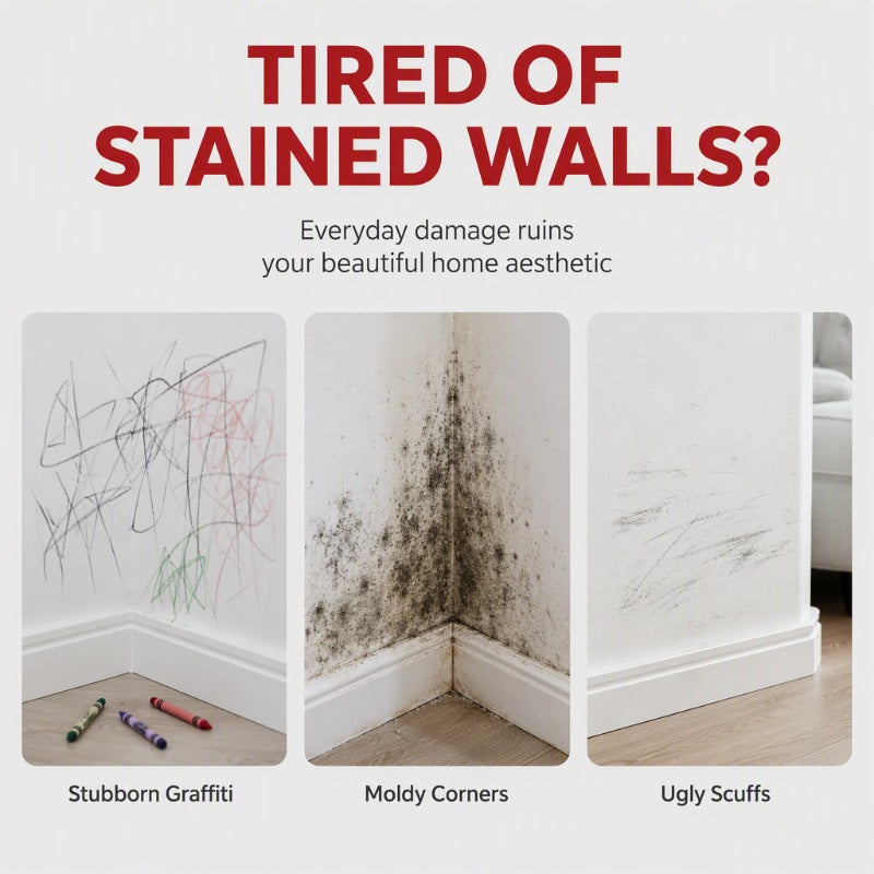 🧱🖌️✨Waterproof Wall Repair Paste with Integrated Small Roller Brush