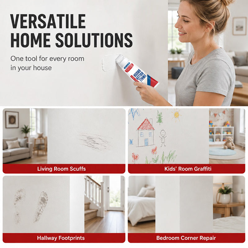 🧱🖌️✨Waterproof Wall Repair Paste with Integrated Small Roller Brush