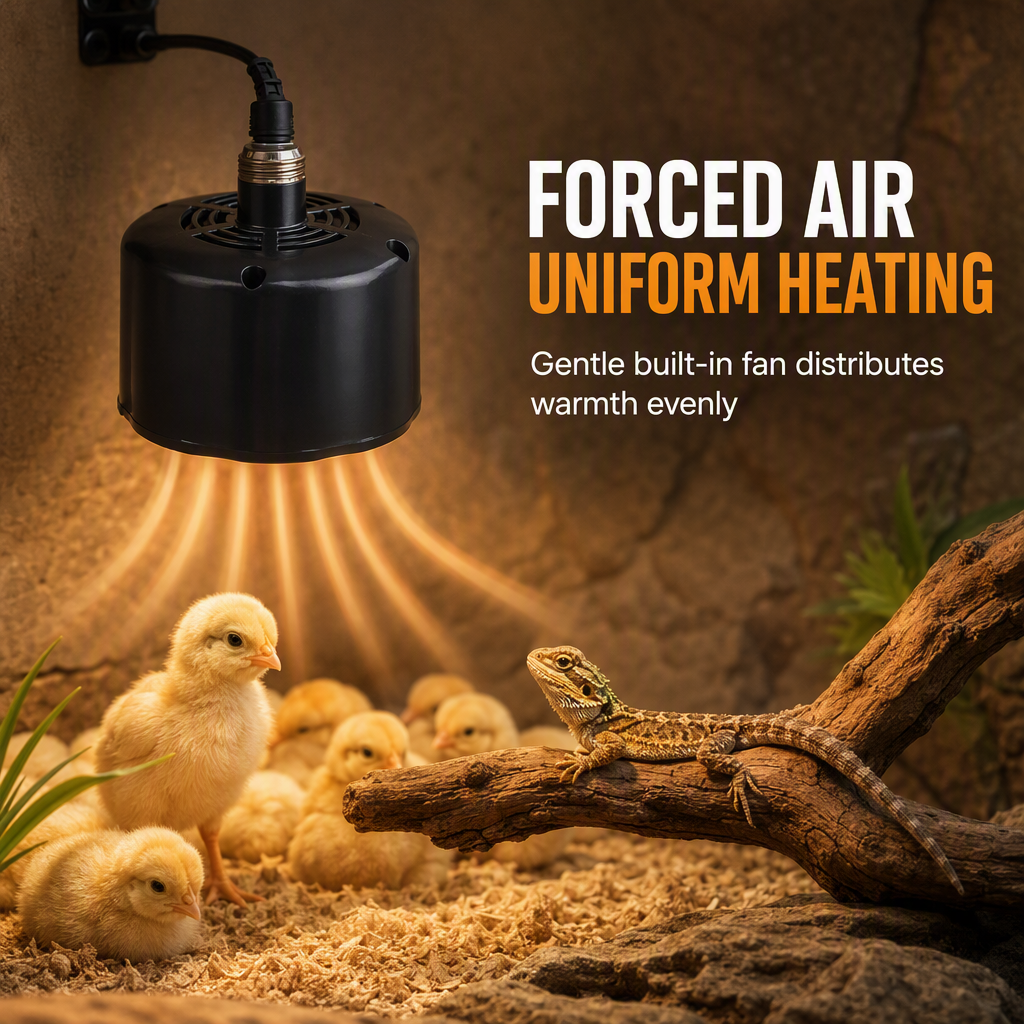 🐣Intelligent Temperature🔥Control Brooder Heater, Adjustable Thermostat Chick Heater for Baby Chicks, Ducklings & Poultry Brooding
