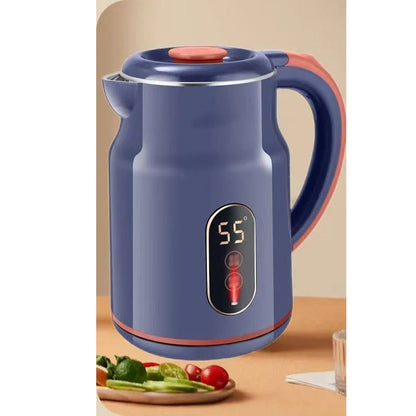 🥳2026 HOT SALE🥳💞50K+ SOLD! ☕🔥 50% OFF! Smart Electric Kettle – 3L, 1500W fast boil, 55°C keep warm, temp display & cool-touch. Family-size convenience! 🛡️✅