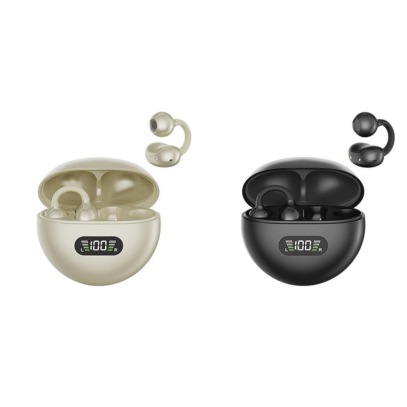 🥳2026 HOT SALE🥳💞50K+ SOLD! 🎧👂 50% OFF! Open-Ear Clip-On Bluetooth Earbuds – all-day comfort, immersive sound, leakage control, 8-10h battery, touch control. No ear pain! 🔋💪