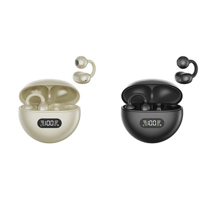 🥳2026 HOT SALE🥳💞50K+ SOLD! 🎧👂 50% OFF! Open-Ear Clip-On Bluetooth Earbuds – all-day comfort, immersive sound, leakage control, 8-10h battery, touch control. No ear pain! 🔋💪
