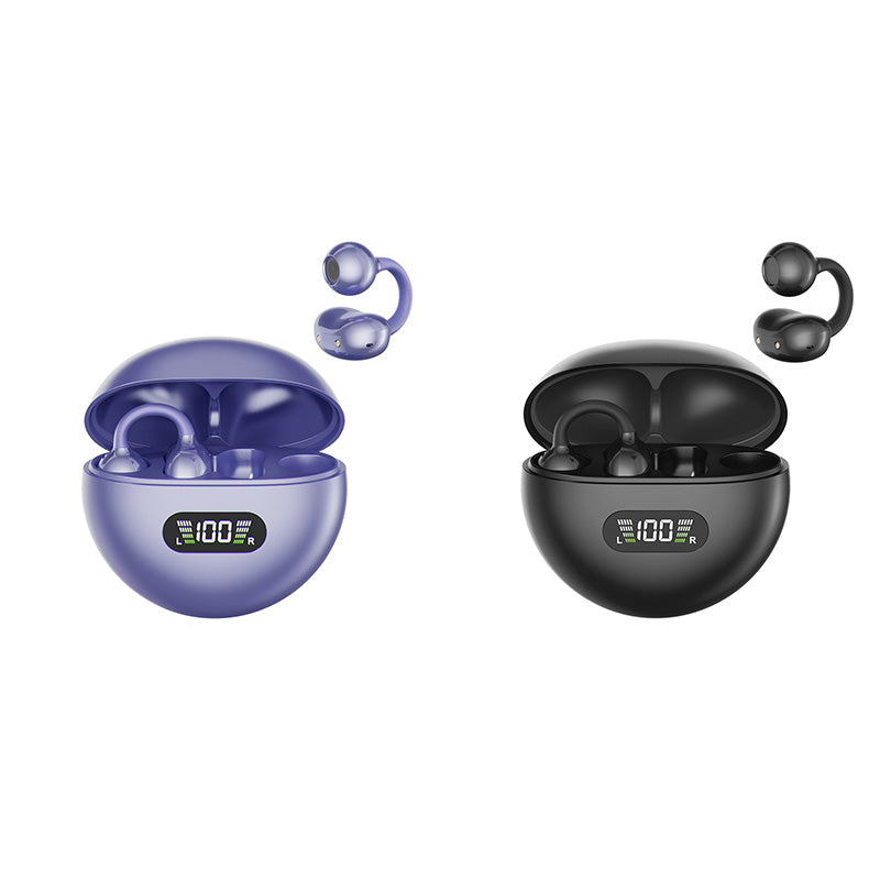 🥳2026 HOT SALE🥳💞50K+ SOLD! 🎧👂 50% OFF! Open-Ear Clip-On Bluetooth Earbuds – all-day comfort, immersive sound, leakage control, 8-10h battery, touch control. No ear pain! 🔋💪