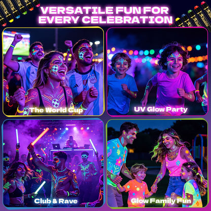 12-Color Face Paint Crayon Set