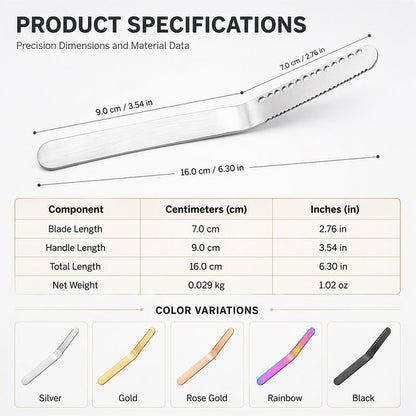 Professional 304 Stainless Steel 3-in-1 Butter Knife and Spreader