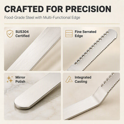 Professional 304 Stainless Steel 3-in-1 Butter Knife and Spreader