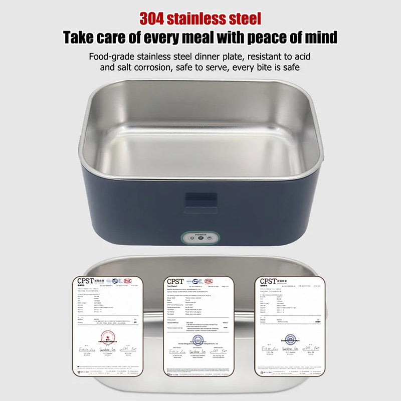 📢📢40% OFF !! ⏰Portable Electric Lunch Box Food Heater Set