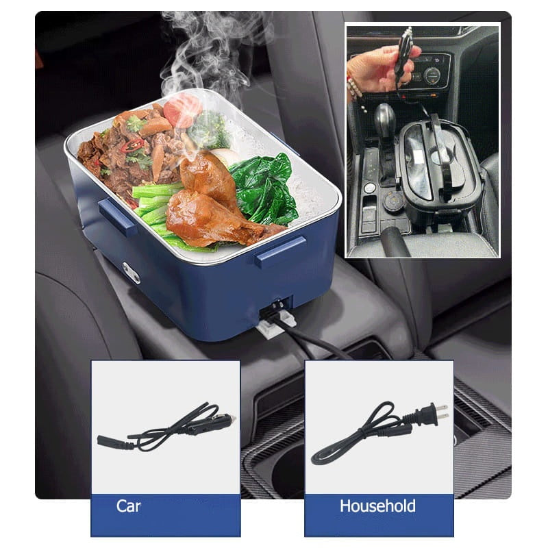 📢📢40% OFF !! ⏰Portable Electric Lunch Box Food Heater Set