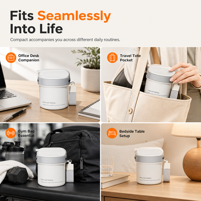 💊✈️Portable 4-Compartment Travel Pill Organizer – Compact, Secure, Easy to Carry