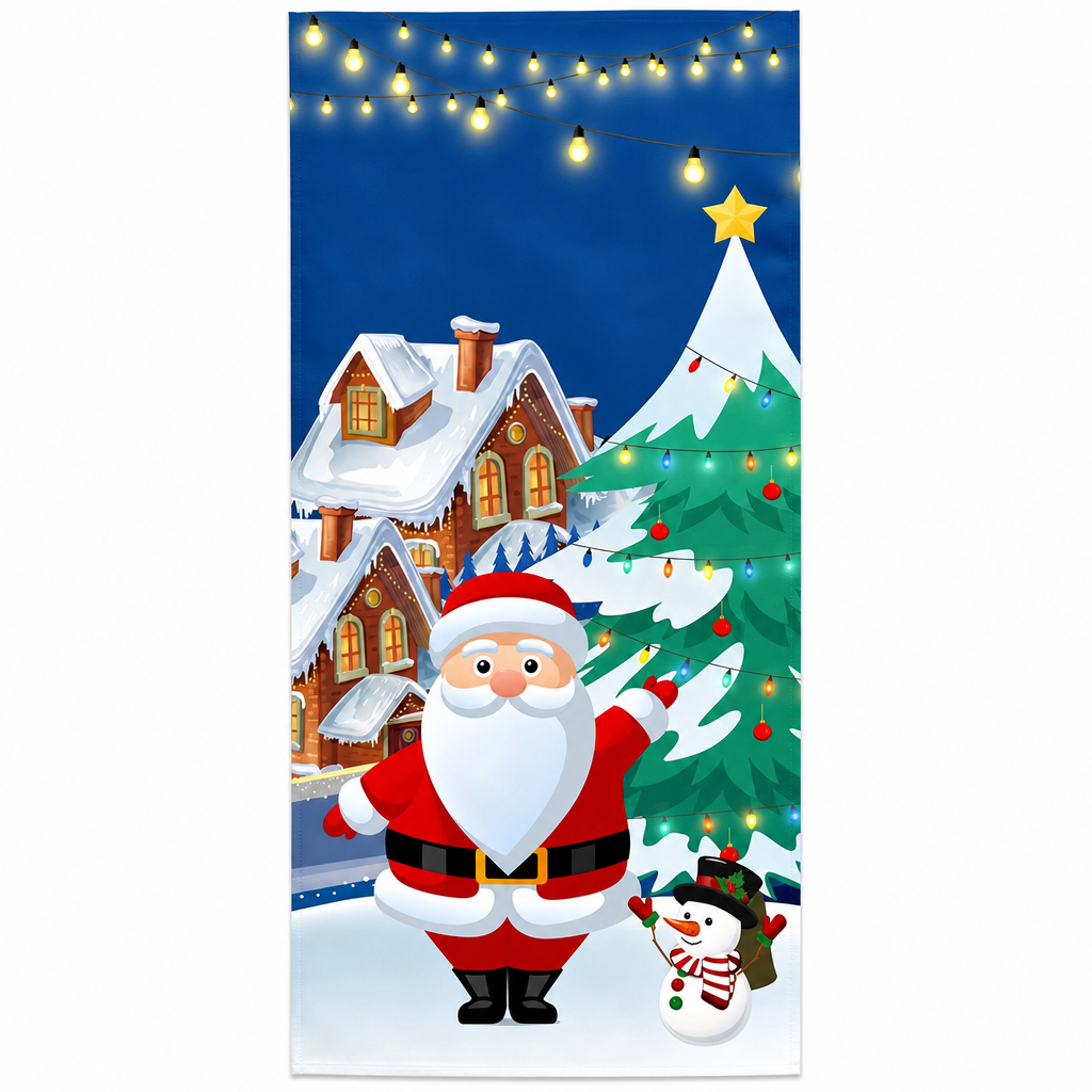 🎄Christmas Door Cover | Festive Holiday Front Door Decor for Xmas Home & Party