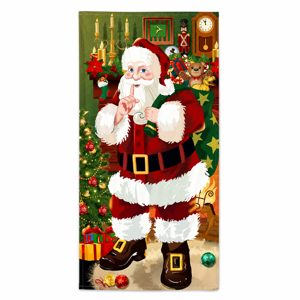 🎄Christmas Door Cover | Festive Holiday Front Door Decor for Xmas Home & Party