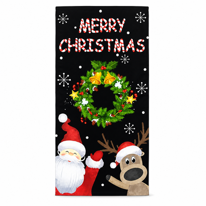 🎄Christmas Door Cover | Festive Holiday Front Door Decor for Xmas Home & Party